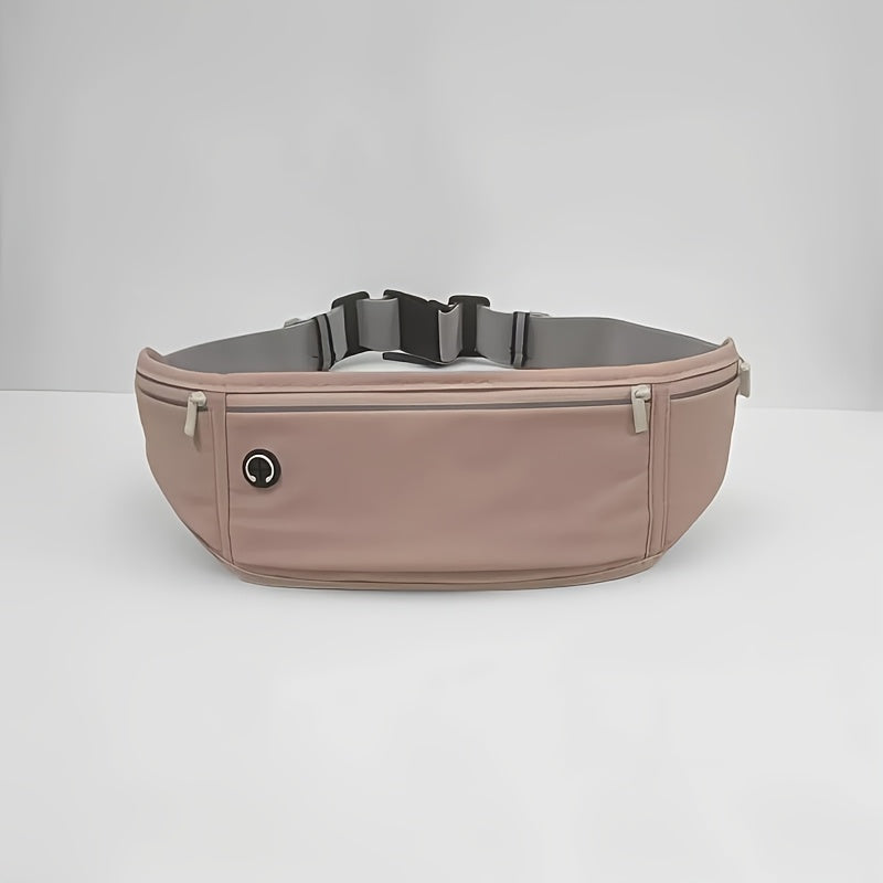 Large Capacity Running Waist Pack - Ultra-Thin and Lightweight, Reflective Design for Safer Night Runs with Earbud Holes, Zipper Closure, Unisex Sports Fanny Pack!