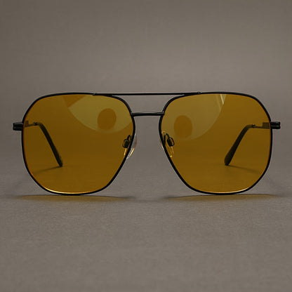 Óculos para Conduzir à Noite, Óculos Elegantes, Óculos de Metal Adequados para Homens e Mulheres.