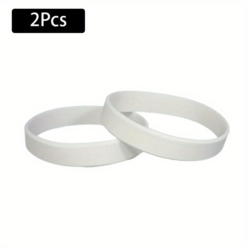 2pcs Durable and Versatile Silicone Bracelet for Outdoor Fitness and Sports