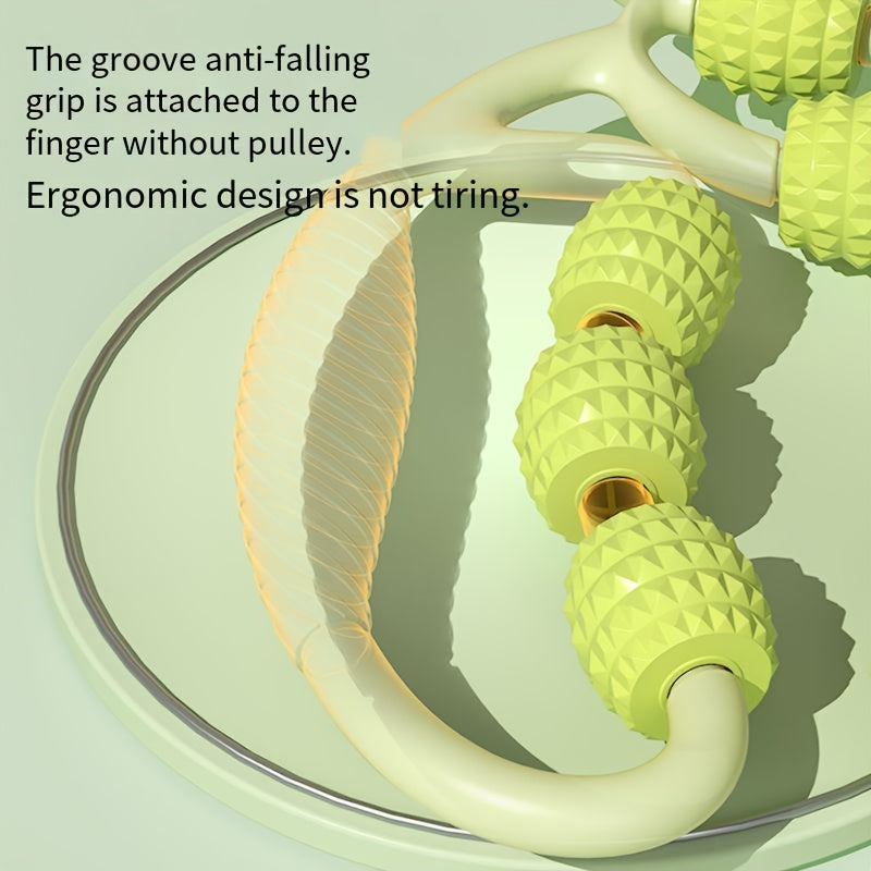 29 Roller Leg Massagers, Muscle Rollers, Made of Durable ABS Material, Green, Multifunctional Fitness Equipment, a Must-Have for Home.