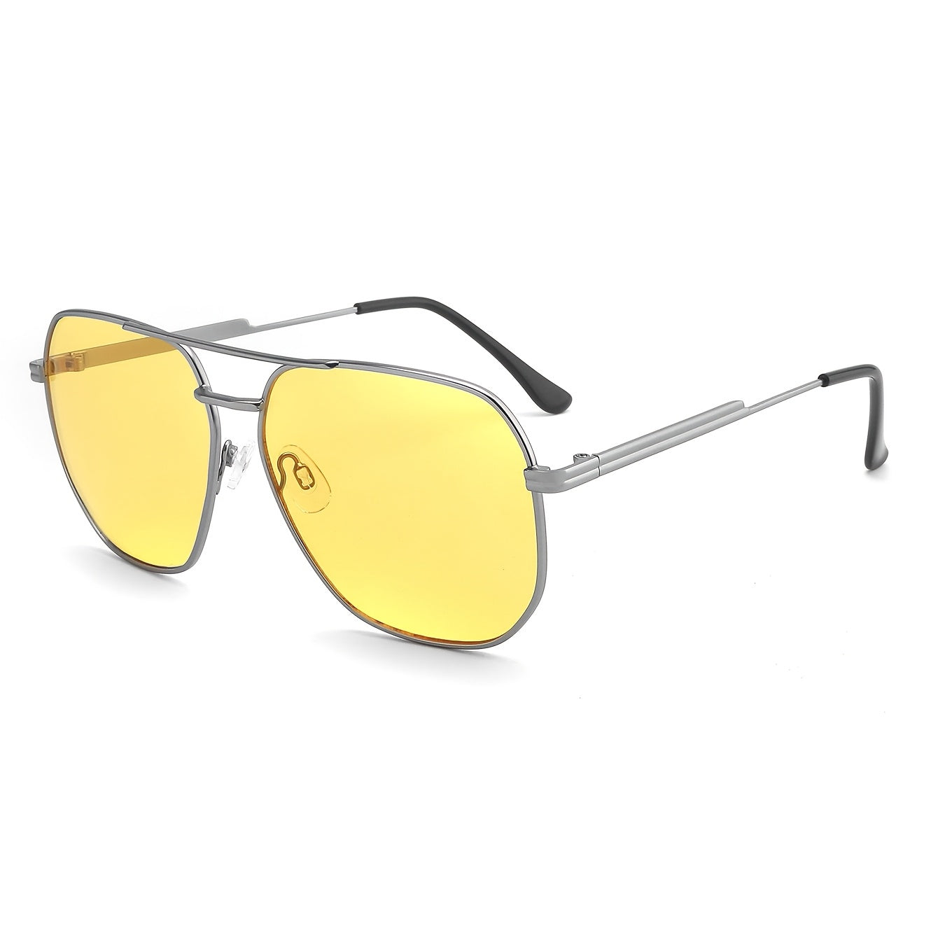 Óculos para Conduzir à Noite, Óculos Elegantes, Óculos de Metal Adequados para Homens e Mulheres.