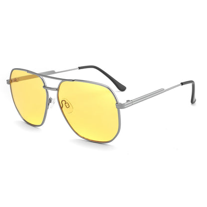 Óculos para Conduzir à Noite, Óculos Elegantes, Óculos de Metal Adequados para Homens e Mulheres.