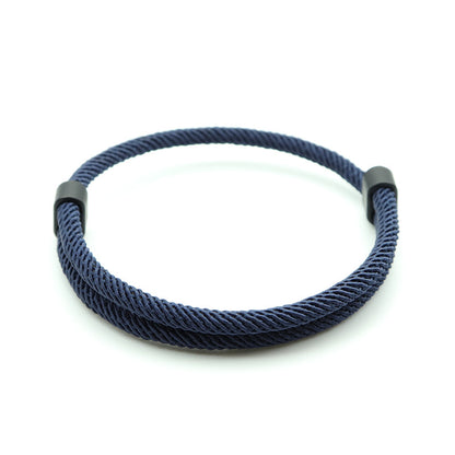 1 Men's Knitted Solid Color Bracelet