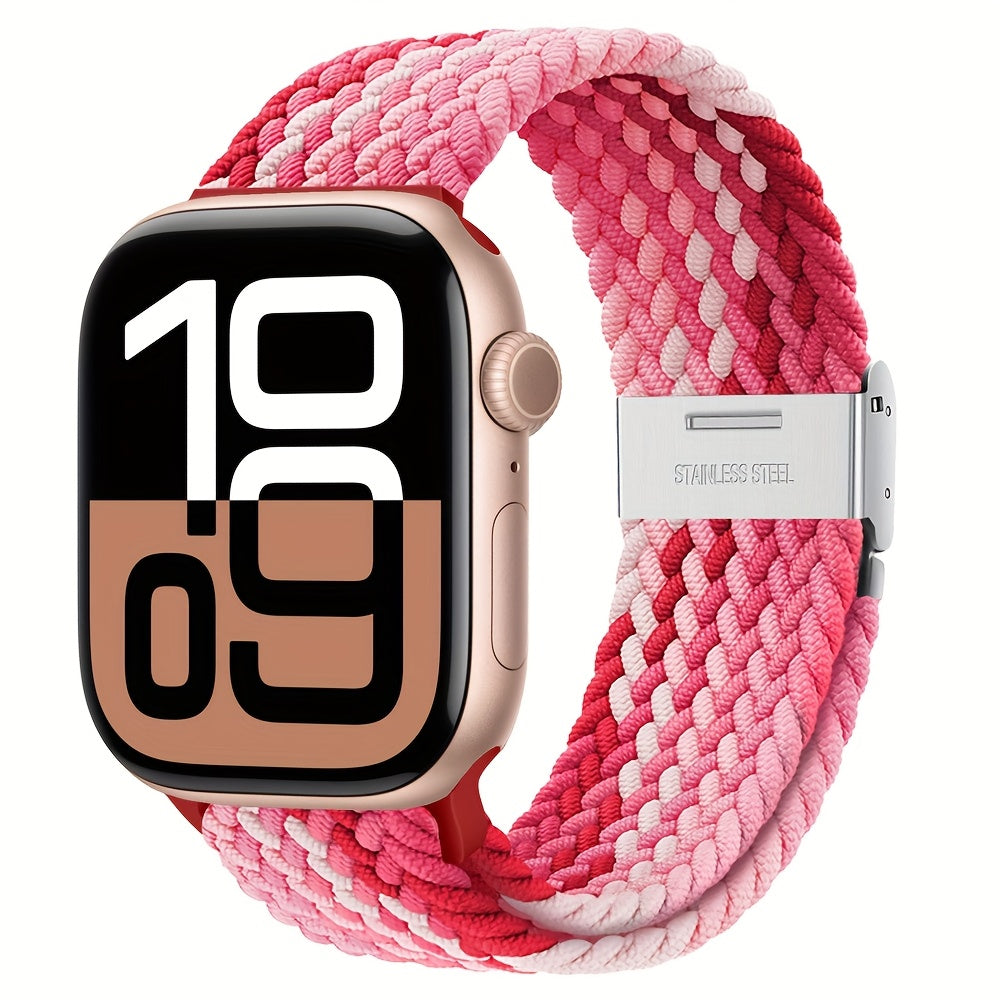 Nylon Elastic Braided Solo Loop Stretchy Straps Elastic Sport Wristbands for Apple Watch Band 44mm 45mm 49mm 40mm 41mm 38mm 42mm Nylon Snap Bracelet for iWatch Ultra 2 Series 9 8 7 6 5 4 3 2 1 SE Strap S9 S8 S7 S6 S5 S4 S3 for Women Men