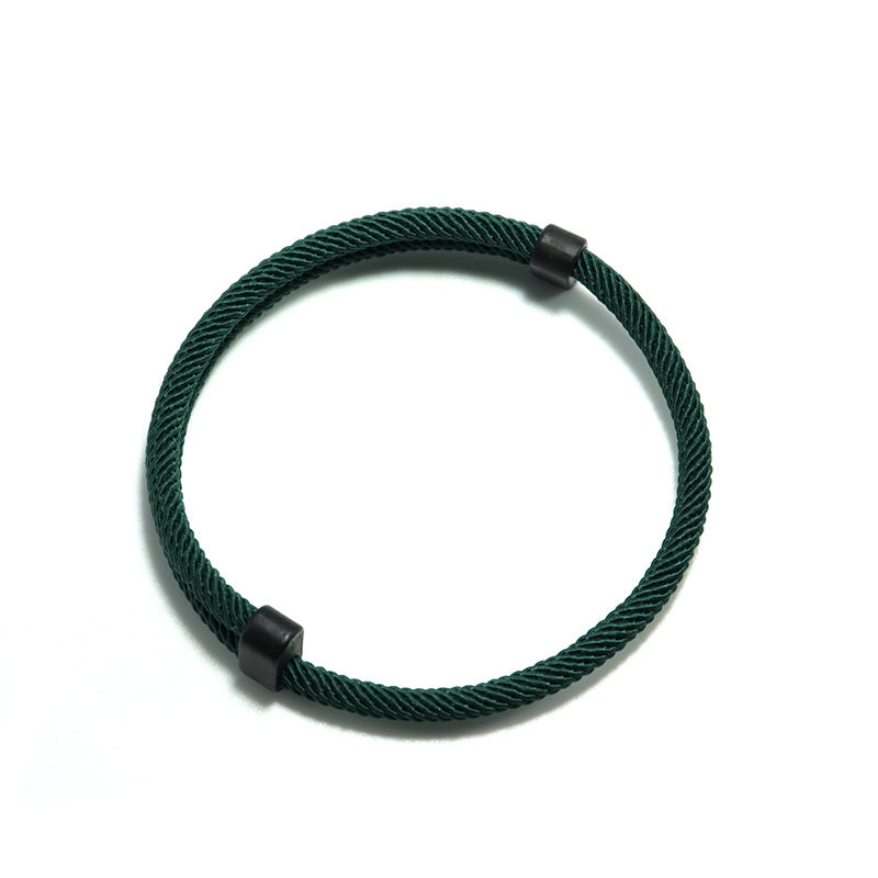 1 Men's Knitted Solid Color Bracelet