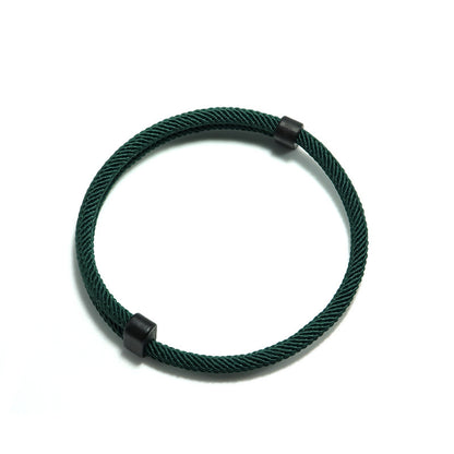 1 Men's Knitted Solid Color Bracelet