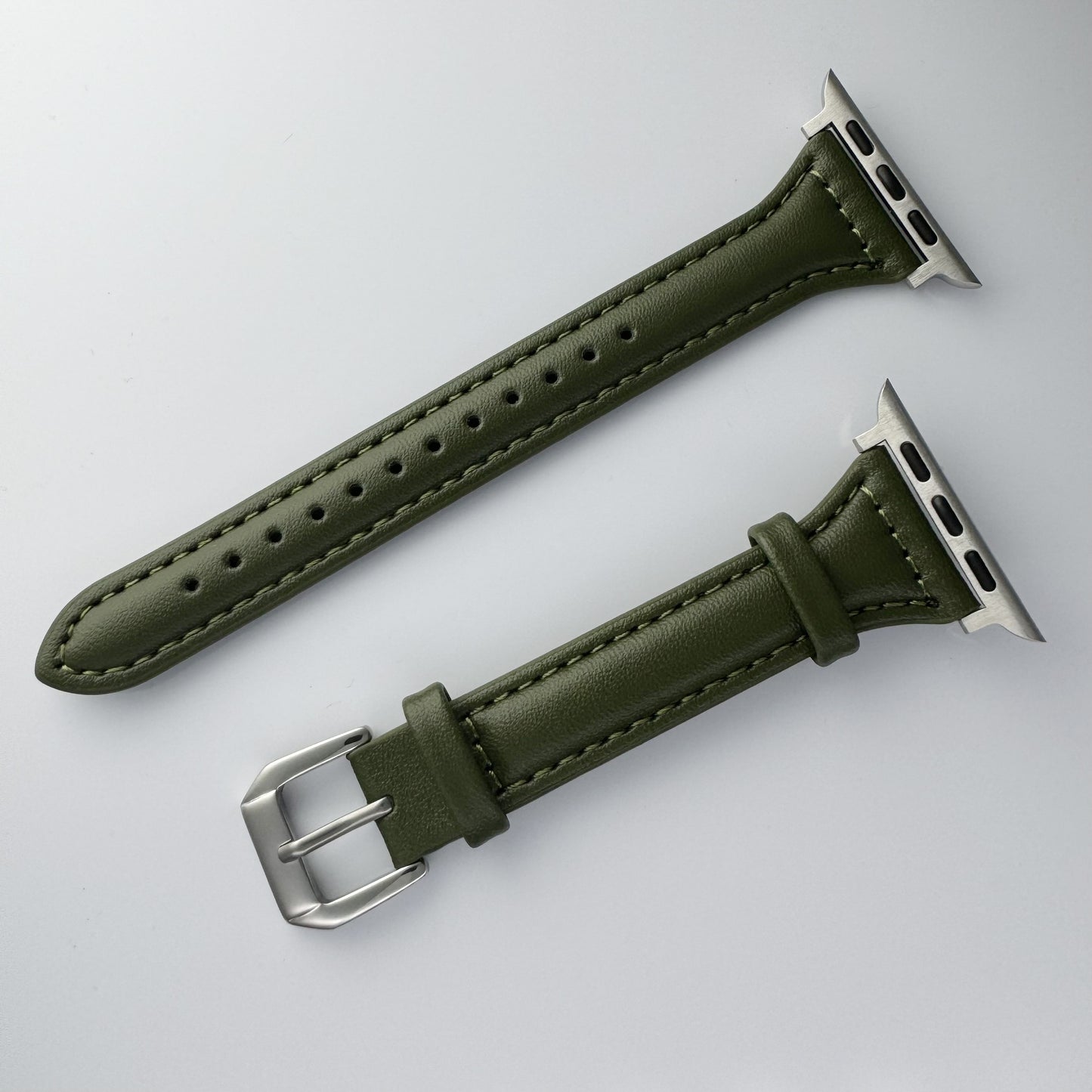 Ultra-thin Synthetic Leather strap for Apple Watch strap,38mm,40mm,41mm,42mm,44mm,45mm, 46mm,49mm,superfiber PU Synthetic Leather,for iWatch series 11/10/9/8/7/6/5/4/3/2/1/Ultra/SE