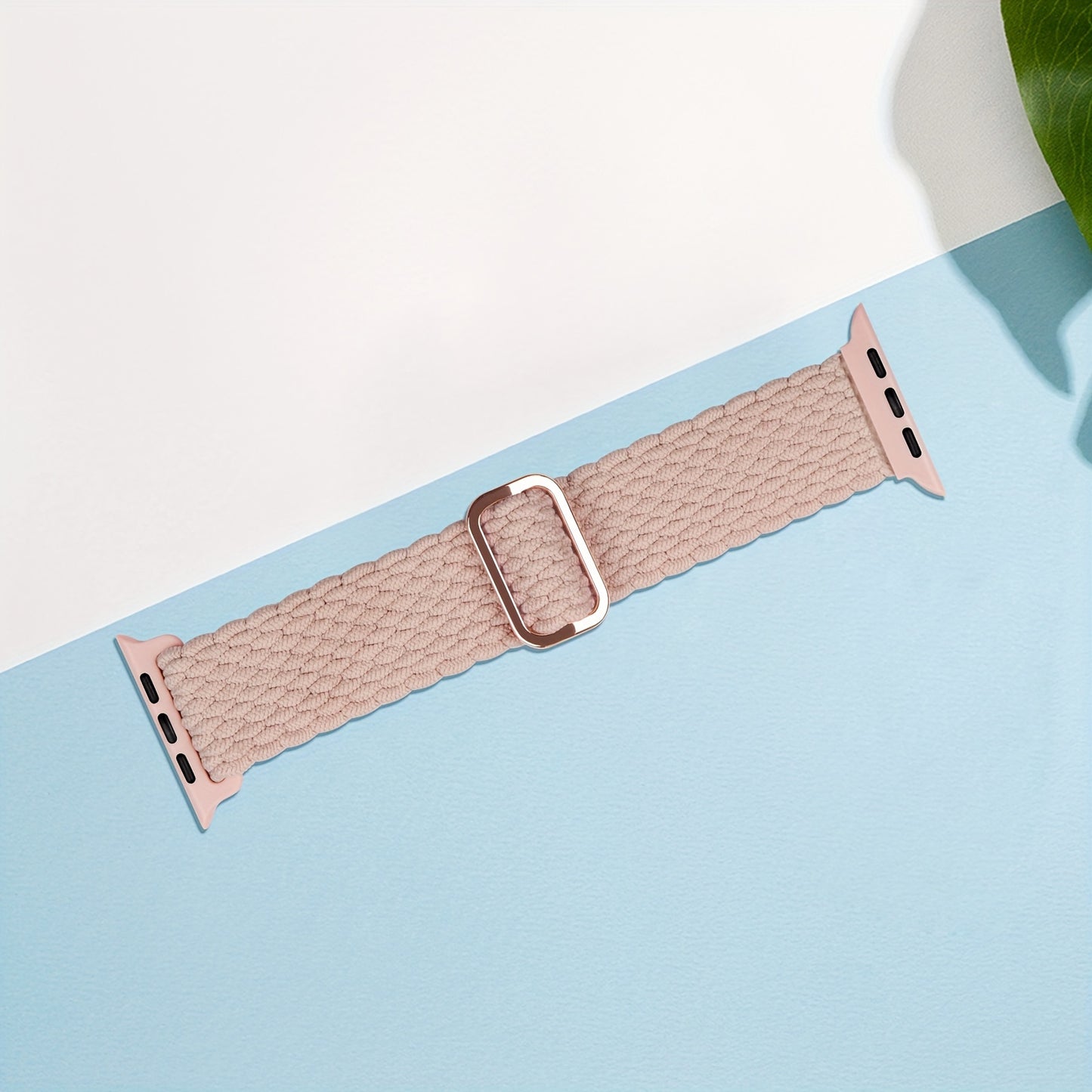 Braided Stretchy Adjustable Watch Band For IWatch Band 38mm 40mm 41mm 42mm 44mm 45mm For Women Men, Soft Nylon Elastic Straps Solo Loop Wristbands For IWatch Series 8 7 6 SE 5 4 Ultra