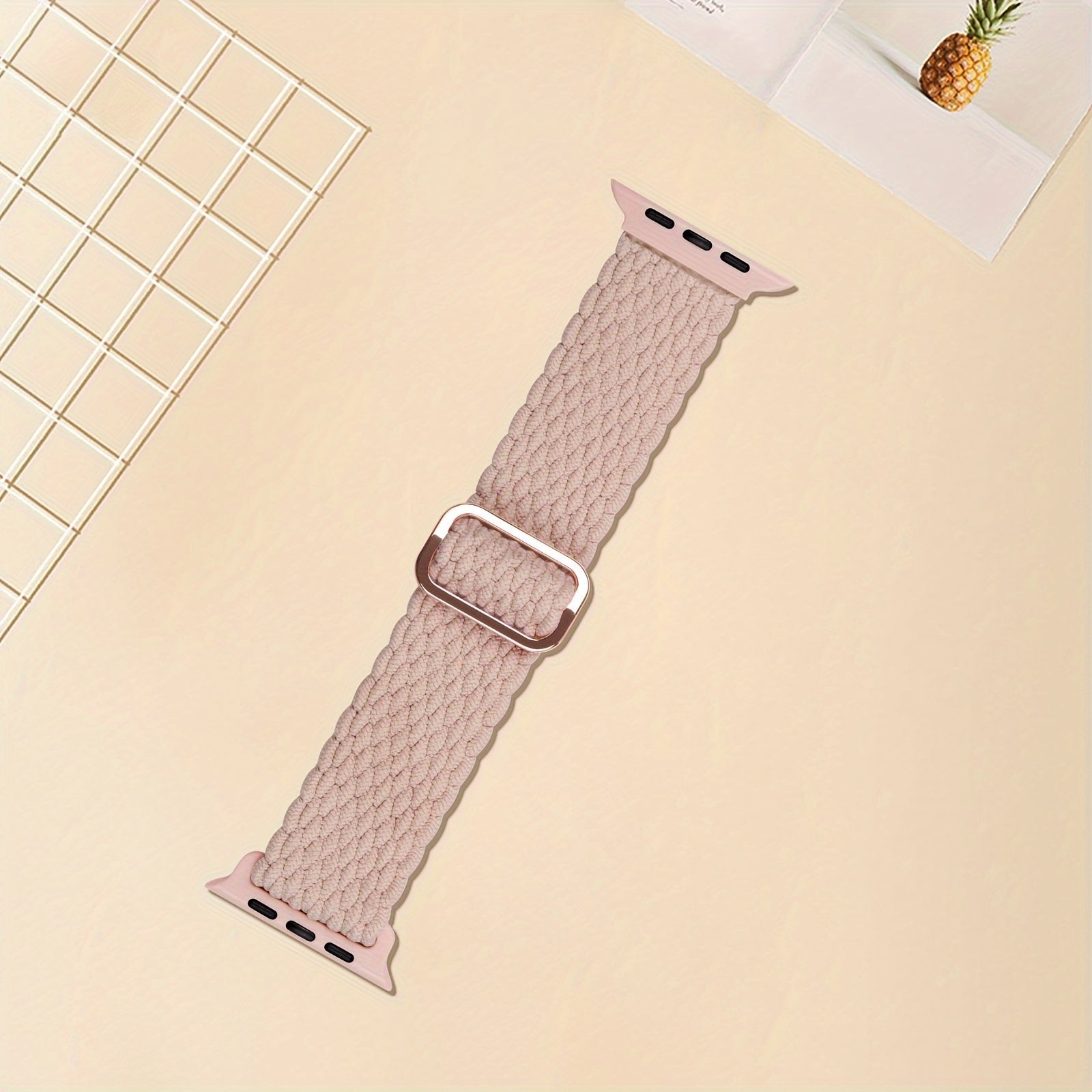 Braided Stretchy Adjustable Watch Band For IWatch Band 38mm 40mm 41mm 42mm 44mm 45mm For Women Men, Soft Nylon Elastic Straps Solo Loop Wristbands For IWatch Series 8 7 6 SE 5 4 Ultra