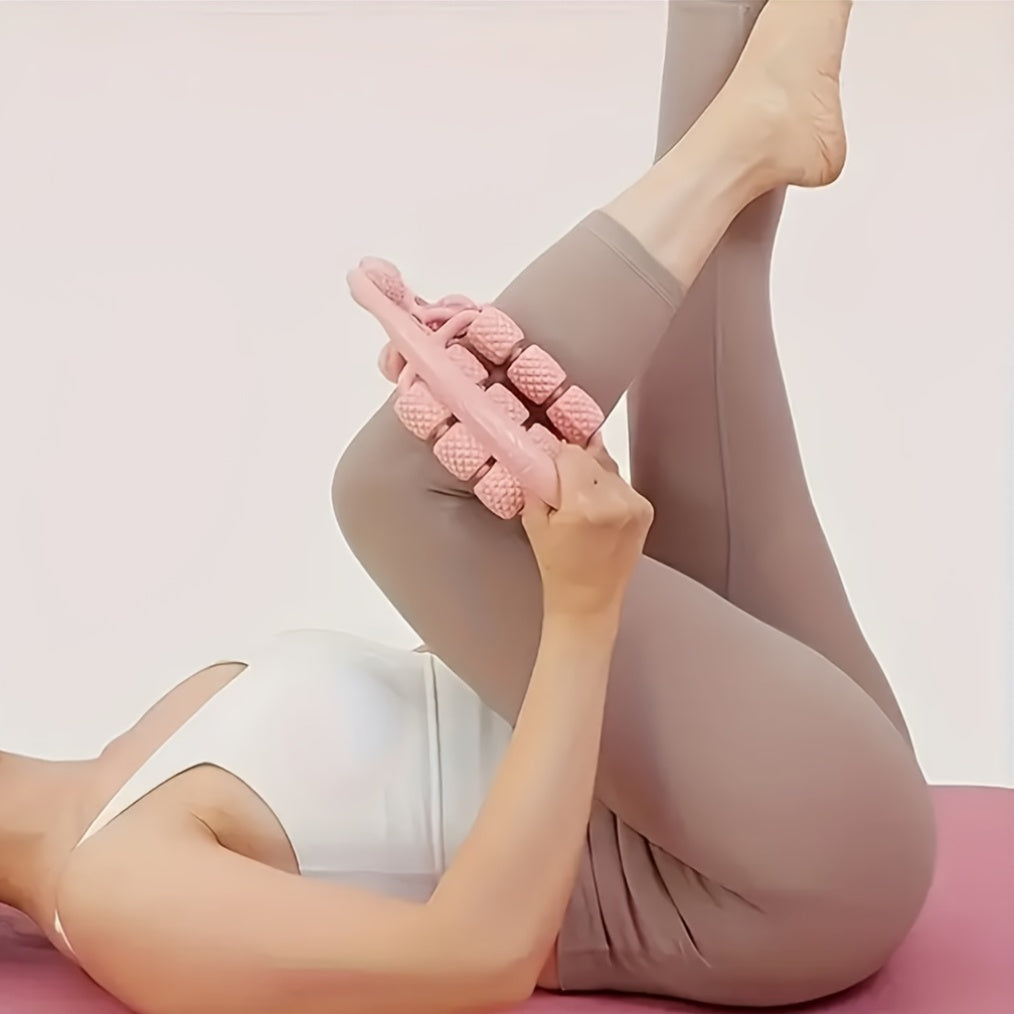 29 Roller Leg Massagers, Muscle Rollers, Made of Durable ABS Material, Green, Multifunctional Fitness Equipment, a Must-Have for Home.