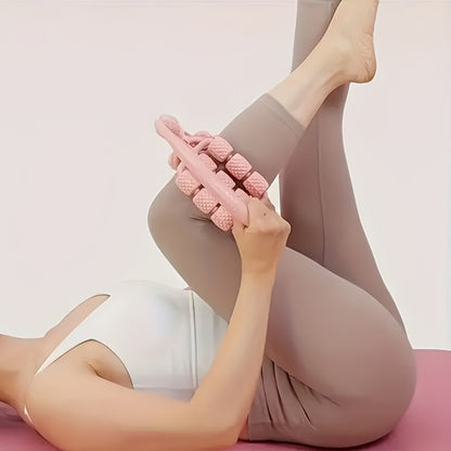 29 Roller Leg Massagers, Muscle Rollers, Made of Durable ABS Material, Green, Multifunctional Fitness Equipment, a Must-Have for Home.