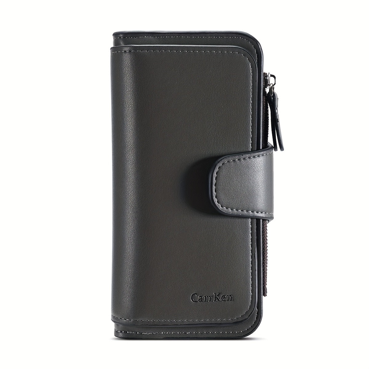 Carteira curta retro minimalista, bolsa de cor sólida para cartões de crédito, carteira com várias ranhuras para cartões