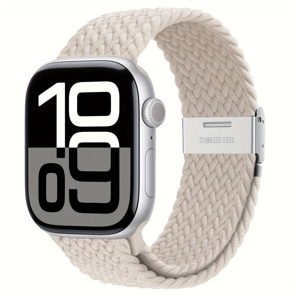Nylon Elastic Braided Solo Loop Stretchy Straps Elastic Sport Wristbands for Apple Watch Band 44mm 45mm 49mm 40mm 41mm 38mm 42mm Nylon Snap Bracelet for iWatch Ultra 2 Series 9 8 7 6 5 4 3 2 1 SE Strap S9 S8 S7 S6 S5 S4 S3 for Women Men
