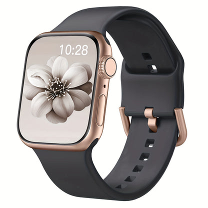 Sport Band Compatible with Apple Watch Bands 49mm 46mm 45mm 44mm 42mm 41mm 40mm 38mm, Soft Wristbands Replacement Strap with Classic Clasp for iWatch Series SE 11 10 9 8 7 6 5 4 3 2 1 Ultra3/2/1 for Women Men