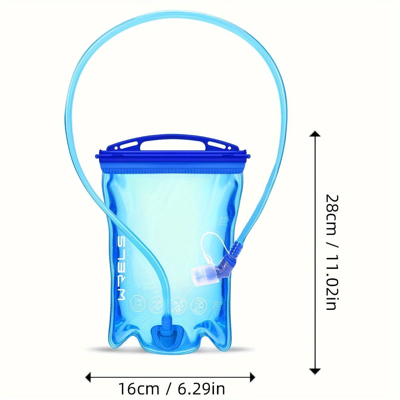 WRELS Hydration Pack - Versatile Water Bladder Storage Bag for Running, Hiking & Cycling | Durable PVC Material | 1L/1.5L/2L/3L Sizes Available