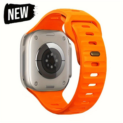 Soft Replacement Strap for apple Watch Series 9 8 7 6 5 4 3 2 1 SE: Breathable Sport Band 45mm 41mm 44mm 40mm 49mm 42mm 38mm for iWatch Ultra 2 for Men & Women