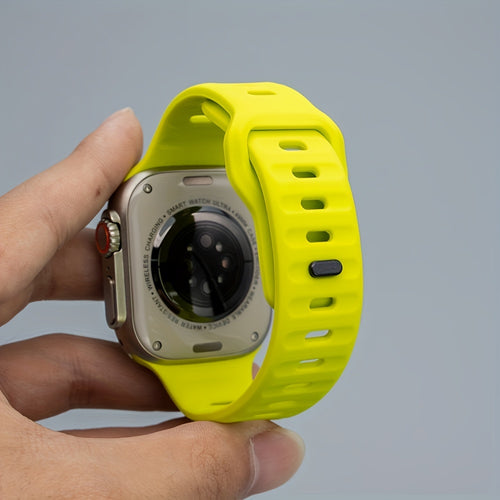 Soft Replacement Strap for apple Watch Series 9 8 7 6 5 4 3 2 1 SE: Breathable Sport Band 45mm 41mm 44mm 40mm 49mm 42mm 38mm for iWatch Ultra 2 for Men & Women