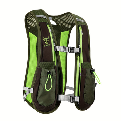 UTOBEST Lightweight Running Vest & Hydration Pack - Ultra-Lightweight Breathable Running Backpack with Hydration System, Adjustable Straps & Zippered Pockets - for