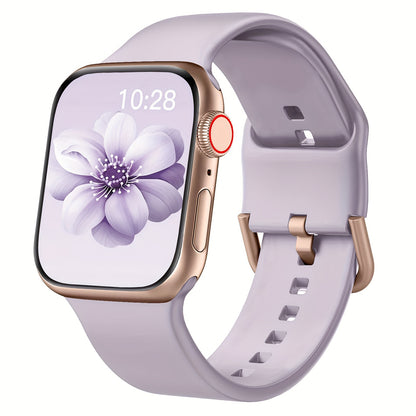 Sport Band Compatible with Apple Watch Bands 49mm 46mm 45mm 44mm 42mm 41mm 40mm 38mm, Soft Wristbands Replacement Strap with Classic Clasp for iWatch Series SE 11 10 9 8 7 6 5 4 3 2 1 Ultra3/2/1 for Women Men