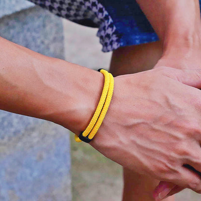 1 Men's Knitted Solid Color Bracelet