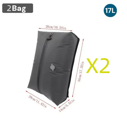 17L Vacuum Compression Bag with Air Pump for Travel