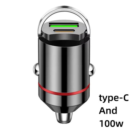 200W Dual USB Car Charger - Fast Charge Adapter