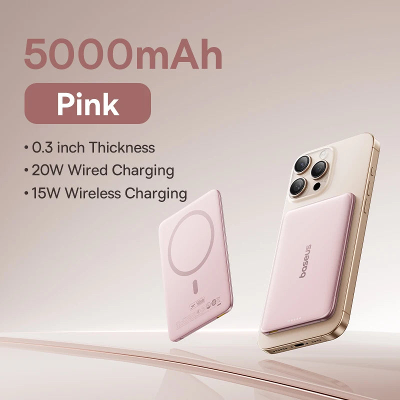 Baseus 5000mAh Magnetic Power Bank - Ultra Slim & Powerful