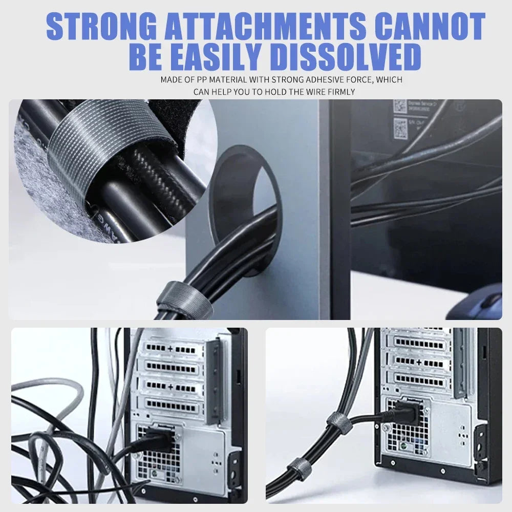 0.5m/1m/2m/3m/5m Cable Organizer Organizador Cable Management Ties Mouse Wire Earphone Holder For iPhone Samsung Protector Cable