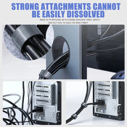 0.5m/1m/2m/3m/5m Cable Organizer Organizador Cable Management Ties Mouse Wire Earphone Holder For iPhone Samsung Protector Cable