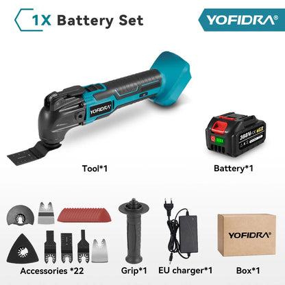 YOFIDRA 18V Oscillating Multi-Tool for Versatile Woodworking