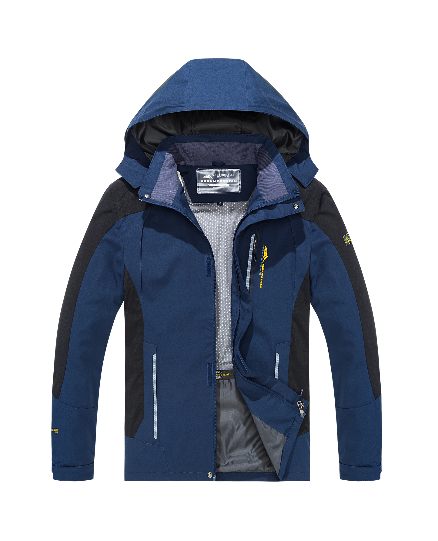 Men's Waterproof Windbreaker Jacket for Outdoor Adventures