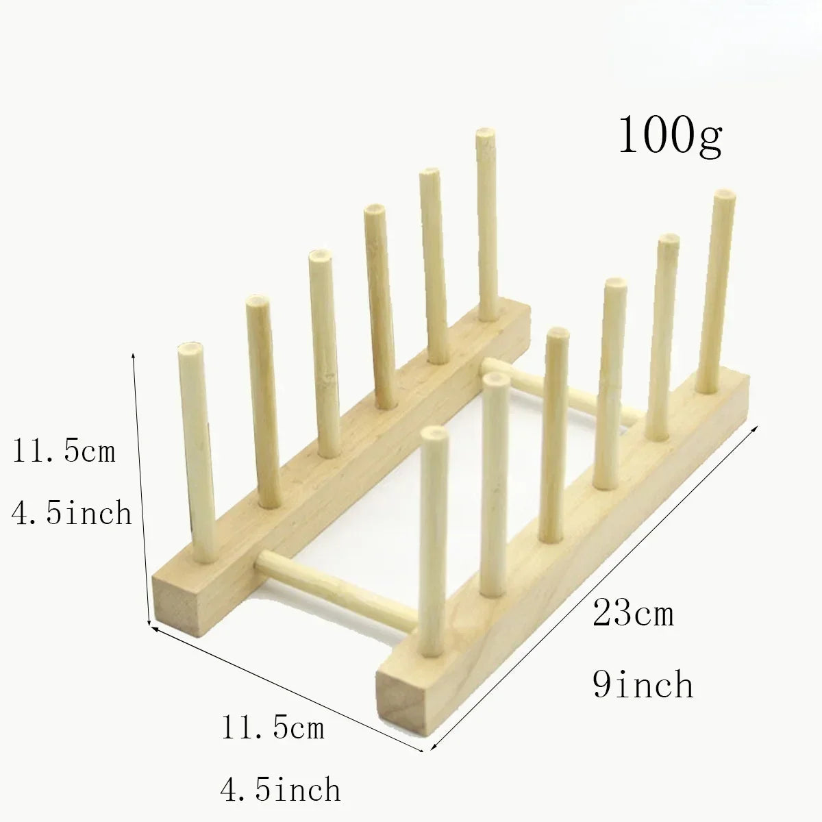 Bamboo Dish Drainer & Plate Organizer