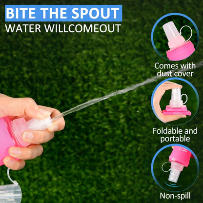 150ML 250ML 500ML TPU Outdoor Sport Bottle Folding Soft Flask Portable Water Bottle For Suitable Running Camping Hiking