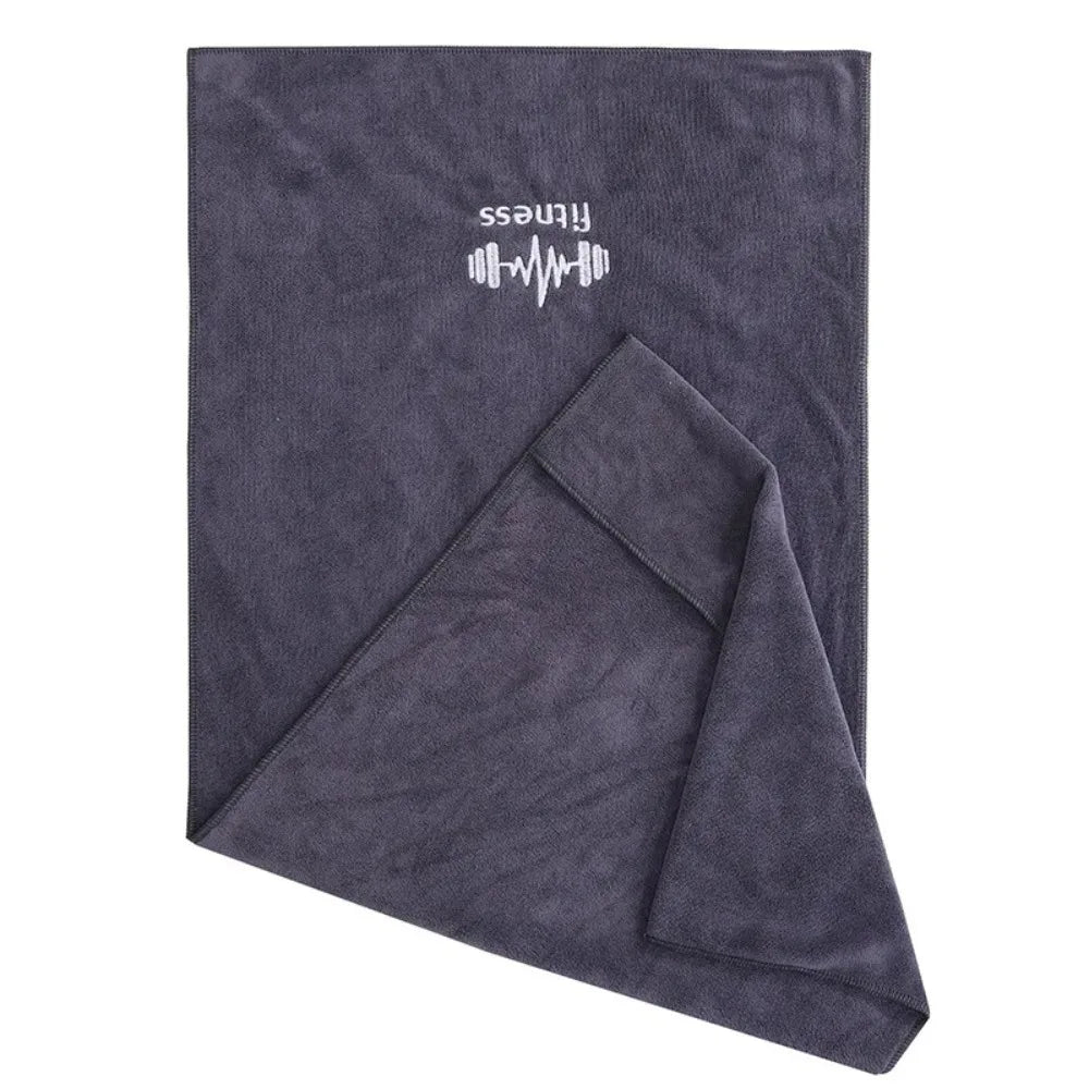 Grey Unisex Gym Towel - High Absorbency Quick Dry | Sports Towel for Basketball Running Fitness