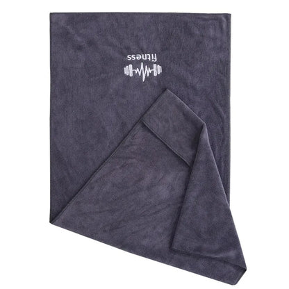 Grey Unisex Gym Towel - High Absorbency Quick Dry | Sports Towel for Basketball Running Fitness