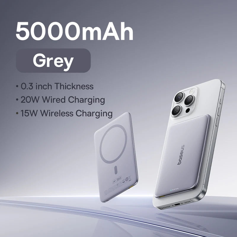 Baseus 5000mAh Magnetic Power Bank - Ultra Slim & Powerful