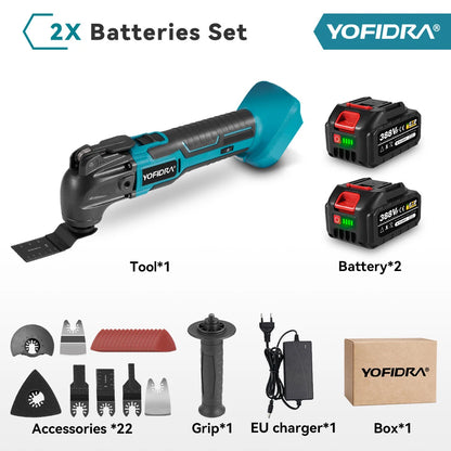 YOFIDRA 18V Oscillating Multi-Tool for Versatile Woodworking