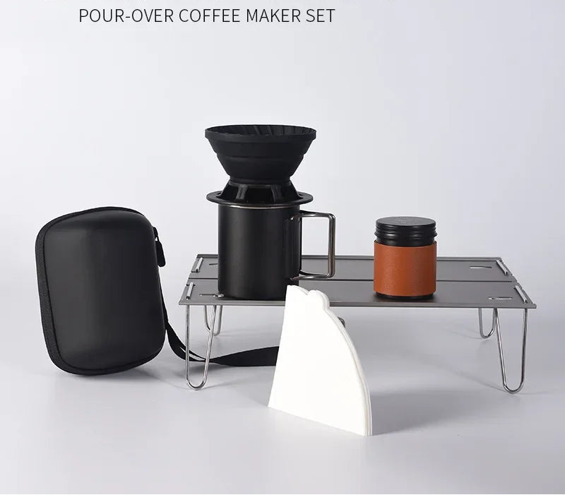 Portable Coffee Brewing Set for Outdoor Adventures