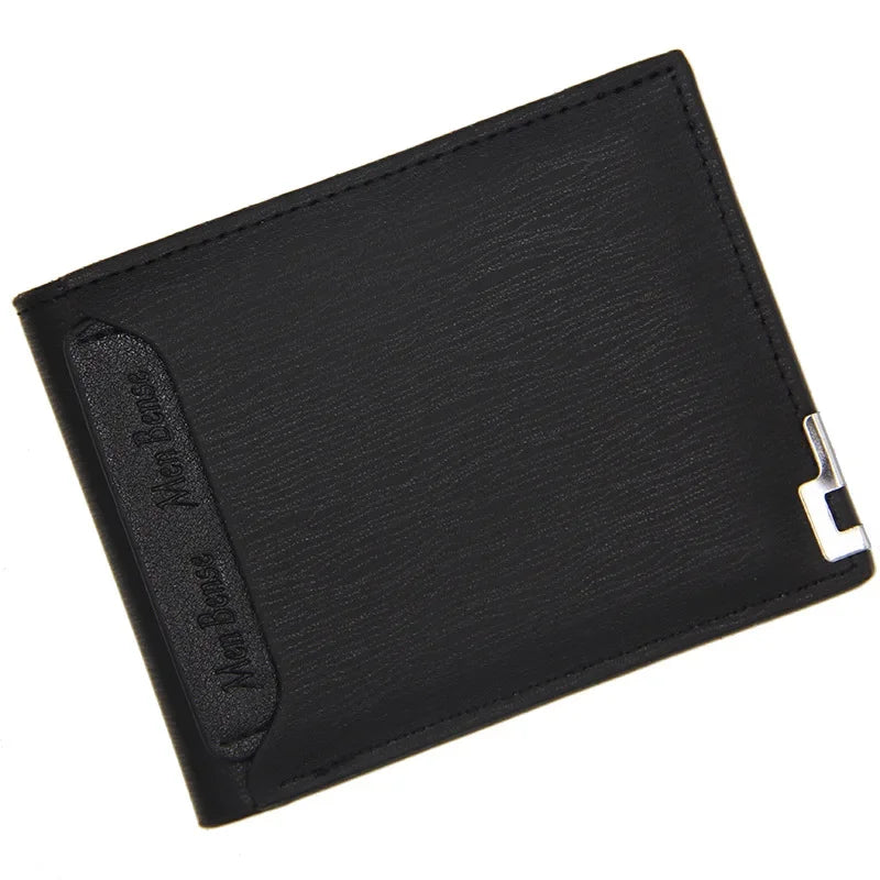 Fashion Casual Men's Short Wallet - Multi-functional Draw Card Holder for Men, Slim Cardholder Bags with Free Shipping