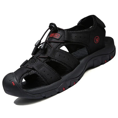 Men's Breathable Leather Outdoor Sandals