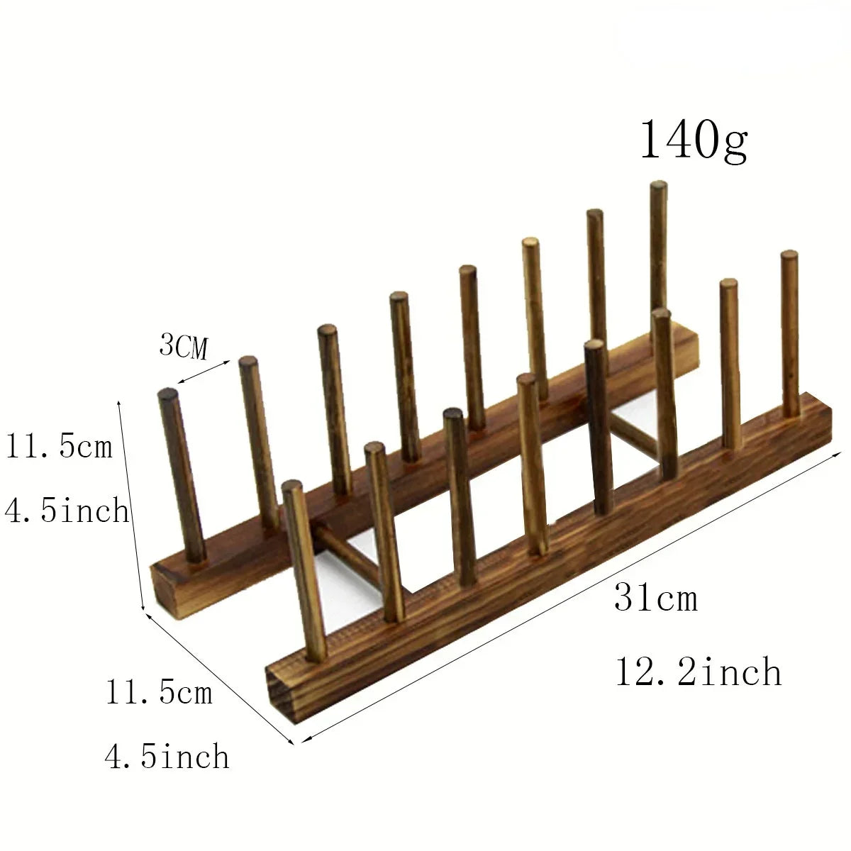 Bamboo Dish Drainer & Plate Organizer