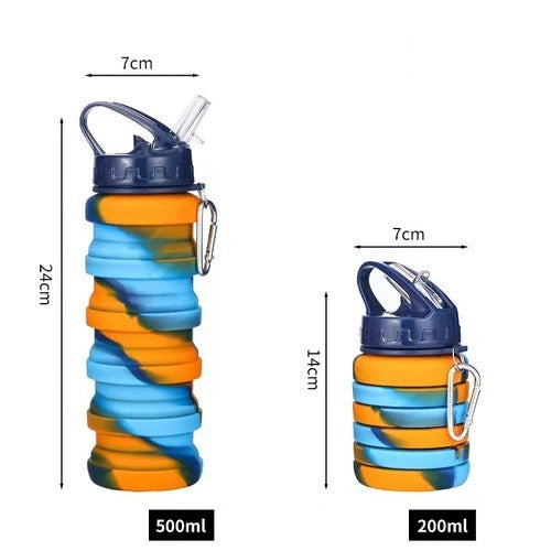 Collapsible Silicone Travel Bottle - Compact & Stylish