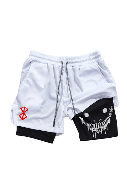Berserk Men's 2-in-1 Quick-Dry Sports Shorts
