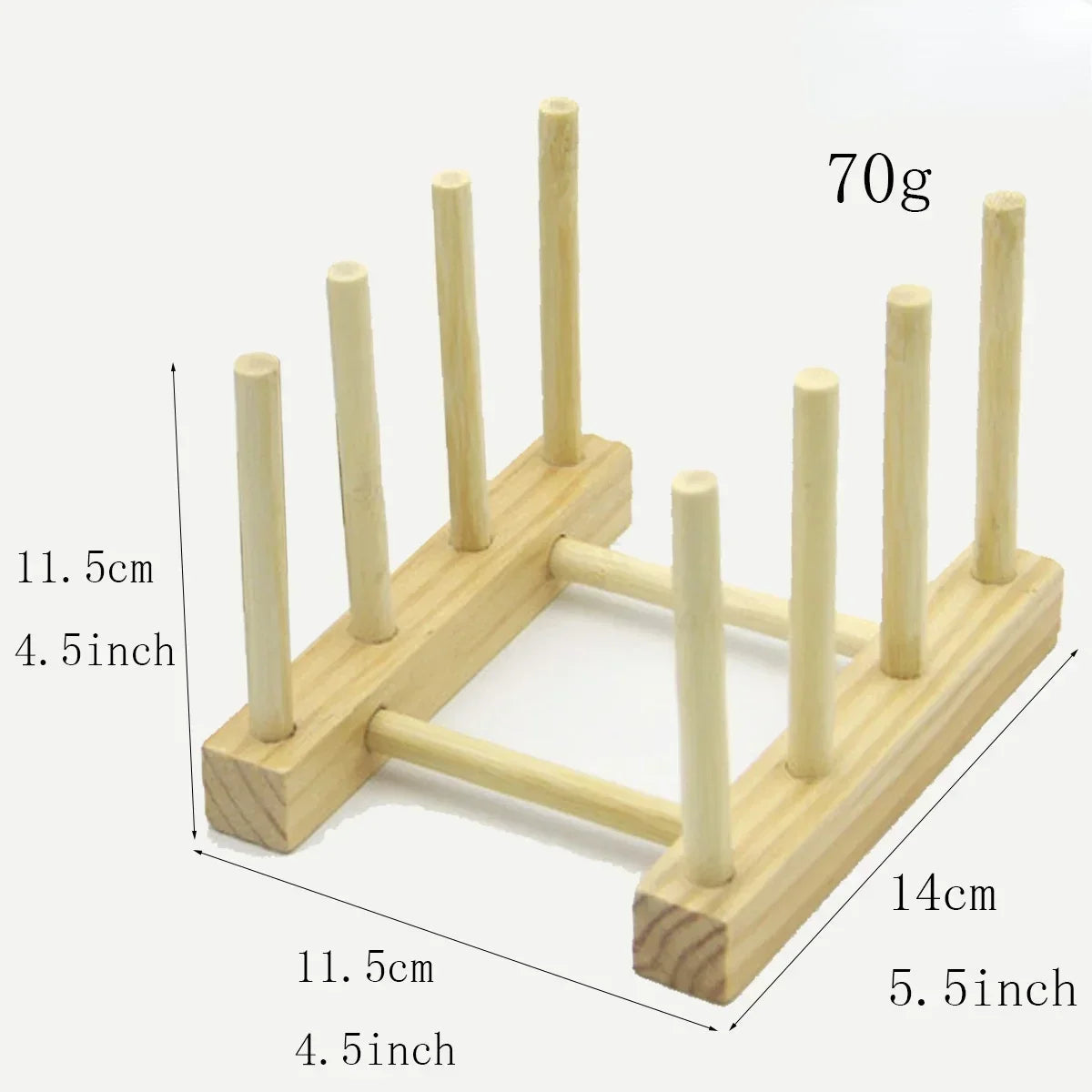 Bamboo Dish Drainer & Plate Organizer