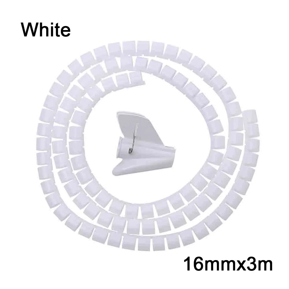 Flexible Spiral Cable Organizer - Tidy & Protect Your Wires