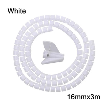 Flexible Spiral Cable Organizer - Tidy & Protect Your Wires