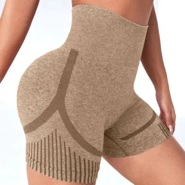 High Waist Yoga Shorts for Women - Seamless & Stylish