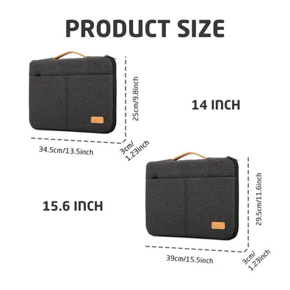 Protective Laptop Sleeve Case for 13.3 14 15.6 16 Inch New MacBook Pro M3 Max M2 M1 Slim Carrying Laptop Bag Men Women
