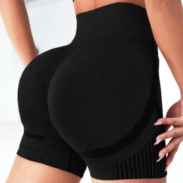 High Waist Yoga Shorts for Women - Seamless & Stylish
