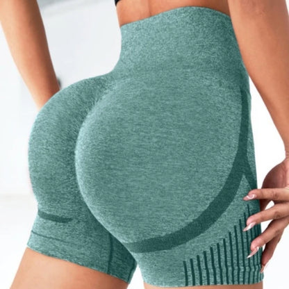 High Waist Yoga Shorts for Women - Seamless & Stylish